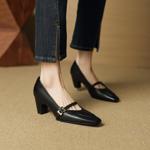 Exquisite Handmade Genuine Leather Women's Shoes - Luxurious Elegance(EcqiH-7299)