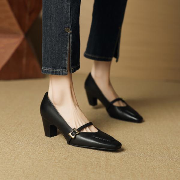 Exquisite Handmade Genuine Leather Women's Shoes - Luxurious Elegance(EcqiH-7299)