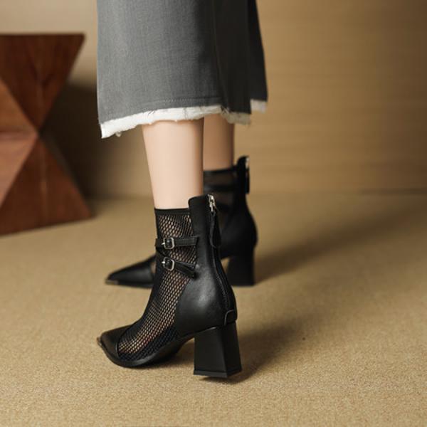 Exquisite Handcrafted Leather Shoes for Elegant Women(EcqiH-7306)