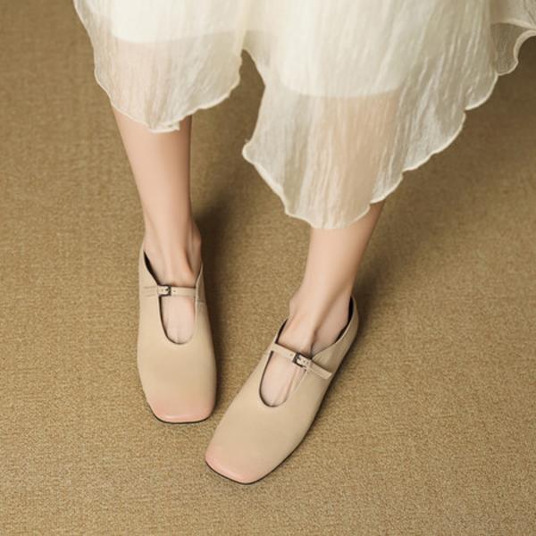 Elegant Handmade Leather Women's Shoes - Crafted for Luxury and Quality(EcqiH-7300)