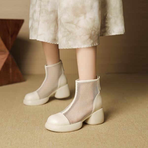 Handcrafted Leather Women's Shoes: Luxury, Elegance, Quality Craftsmanship(EcqiH-7305)