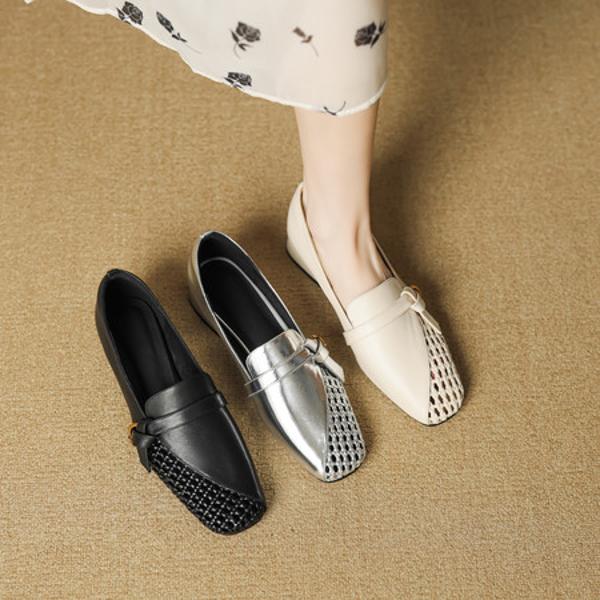 Elegant Handcrafted Leather Women's Shoes - Luxury Craftsmanship Quality(EcqiH-7301)