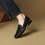 Elegant Handcrafted Leather Women's Shoes - Luxury Craftsmanship Quality(EcqiH-7301)