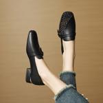 Elegant Handcrafted Leather Women's Shoes - Luxury Craftsmanship Quality(EcqiH-7301)