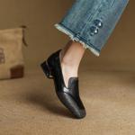 Elegant Handcrafted Genuine Leather Women's Shoes – Luxurious Artistry(EcqiH-7316)