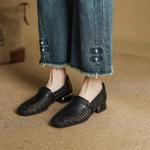 Elegant Handcrafted Leather Women’s Shoes of Superior Quality(EcqiH-7312)