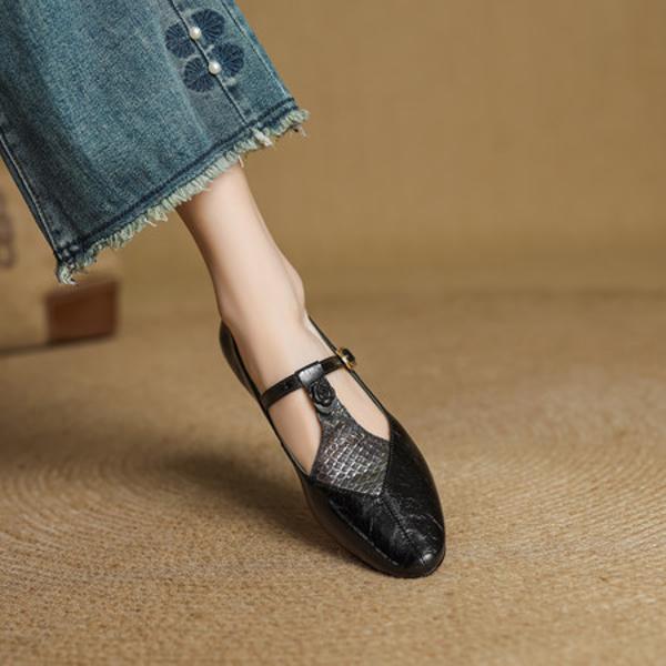 Exquisite Handcrafted Leather Women's Shoes for Elegant Luxury(EcqiHL-7310)