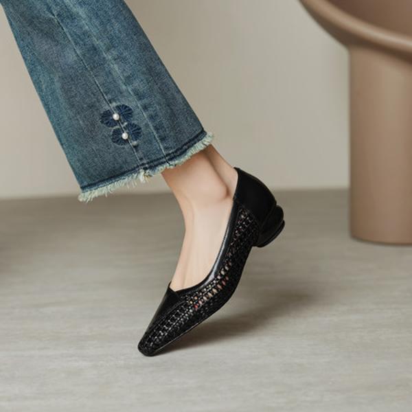 Handcrafted Luxury Leather Women’s Shoes - Elegance Redefined(EcqiHL-7335)