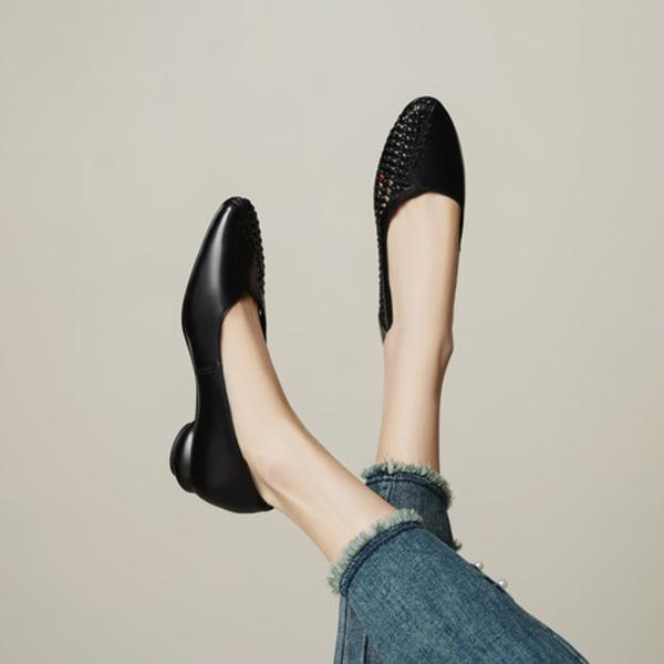 Handcrafted Luxury Leather Women’s Shoes - Elegance Redefined(EcqiHL-7335)