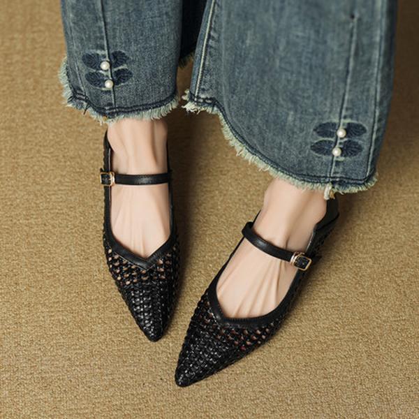 Exquisite Handmade Leather Women’s Shoes: Elegant Luxury(EcqiH-7352)