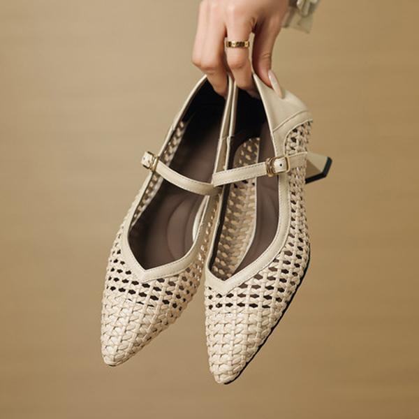 Exquisite Handmade Leather Women’s Shoes: Elegant Luxury(EcqiH-7352)