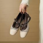 Handcrafted Luxury Genuine Leather Women's Shoes: Elegant Craftsmanship(EcqiH-7356)