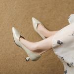 Handcrafted Genuine Leather Women's Shoes: Exquisite Elegance & Quality(EcqiH-7355)