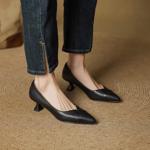 Handcrafted Genuine Leather Women's Shoes: Exquisite Elegance & Quality(EcqiH-7355)