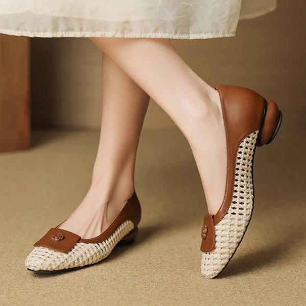 Handcrafted Leather Women's Shoes: Luxury & Elegance Redefined(EcqiHL-7365)