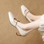 Exquisite Handcrafted Leather Women’s Shoes: Luxe Elegance(EcqiH-7369)