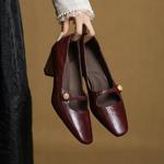 Handcrafted Luxury Leather Women's Shoes: Timeless Elegance(EcqiH-7368)