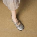 Handcrafted Leather Elegance: Luxurious Women's Shoes(EcqiH-7376)