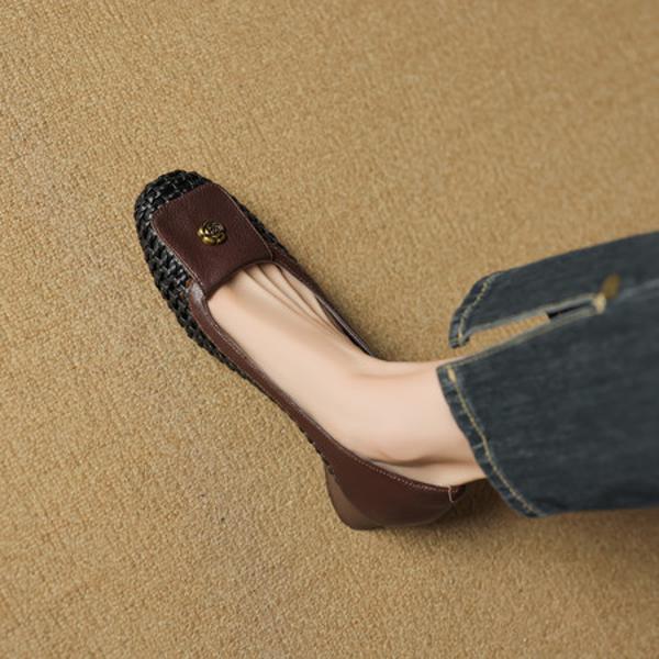 Elegant Handcrafted Genuine Leather Women’s Shoes(EcqiH-7382)