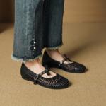 Handcrafted Leather Women's Shoes: Elegance Redefined(EcqiH-7375)