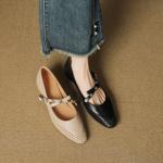 Handcrafted Luxury Leather Shoes for Elegant Women(EcqiHL-7388)