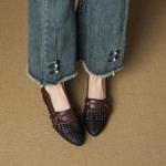 Exquisite Handmade Leather Women's Shoes for Elegant Luxury(EcqiH-7386)