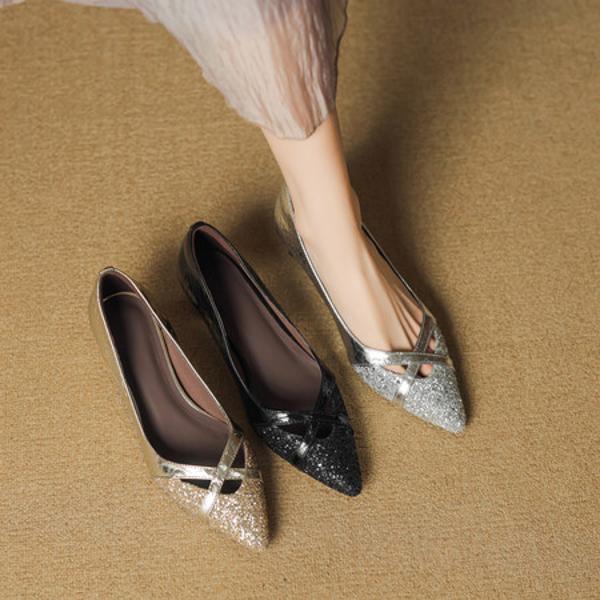 Elegant Handmade Leather Women's Shoes for Luxurious Style(EcqiH-7398)