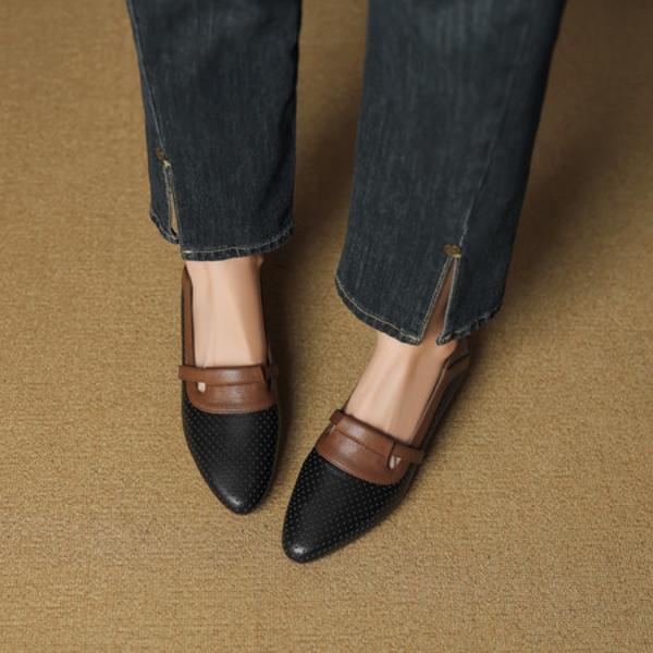 Handcrafted Luxury Leather Shoes for Elegant Women(EcqiH-7395)