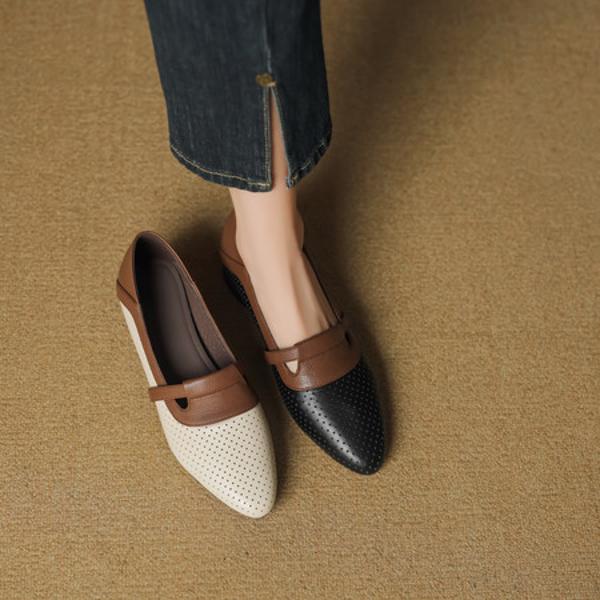 Handcrafted Luxury Leather Shoes for Elegant Women(EcqiH-7395)