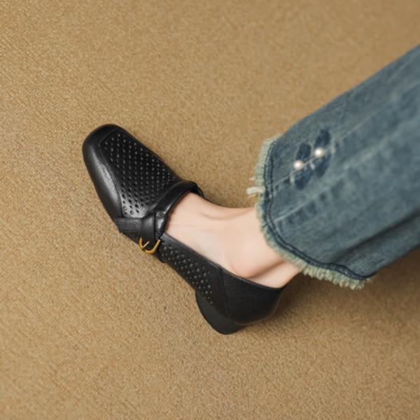 Handcrafted Leather Women’s Shoes: Luxurious Elegance Redefined(EcqiH-7503)