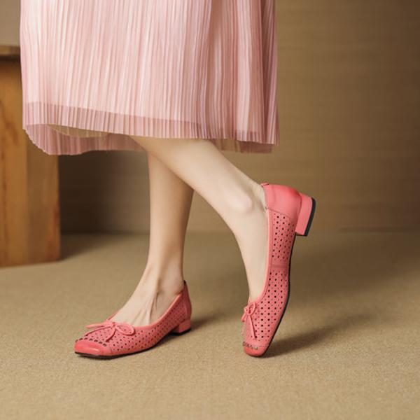 Handcrafted Luxury Leather Women’s Shoes - Elegance Redefined(EcqiH-7535)