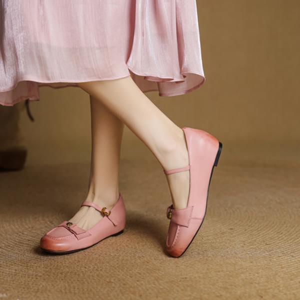 Handcrafted Luxury Genuine Leather Women's Shoes: Exquisite Craftsmanship Meets Timeless Elegance(EcqiHY-7553)