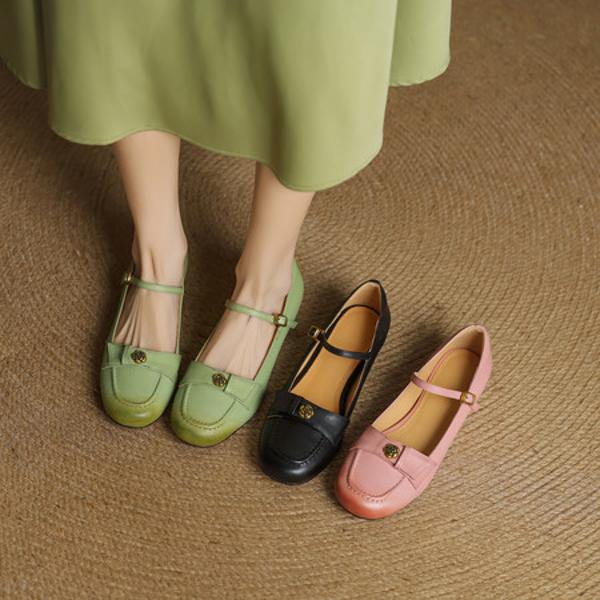 Handcrafted Luxury Genuine Leather Women's Shoes: Exquisite Craftsmanship Meets Timeless Elegance(EcqiHY-7553)