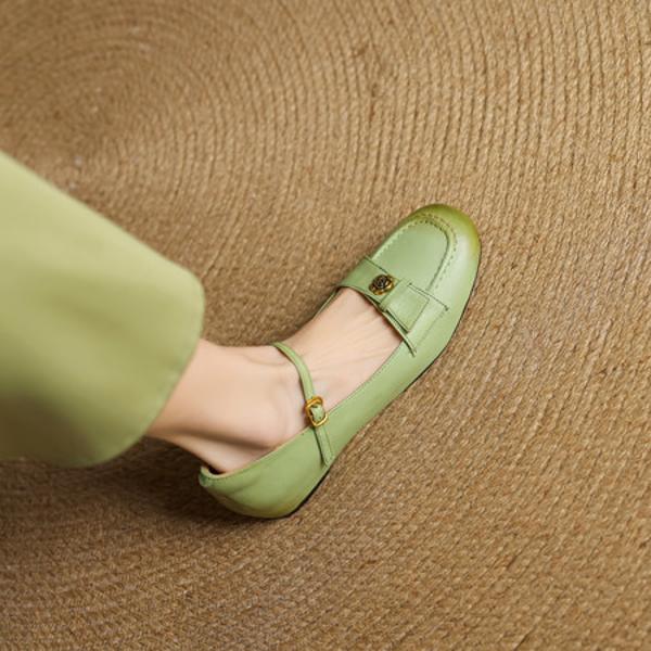 Handcrafted Luxury Genuine Leather Women's Shoes: Exquisite Craftsmanship Meets Timeless Elegance(EcqiHY-7553)