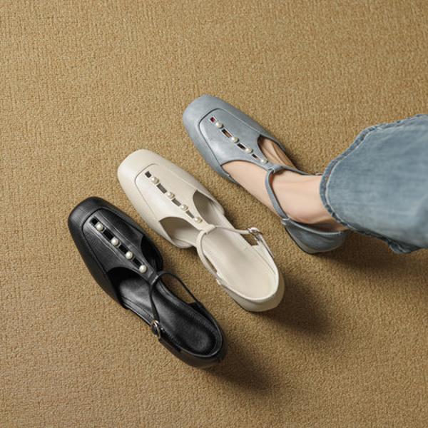 Handcrafted Genuine Leather Women’s Shoes: Luxurious Elegance in Every Stitch(EcqiHL-7556)