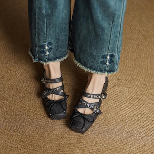 Luxurious Handcrafted Leather Women's Shoes: Exceptional Quality & Timeless Elegance(EcqiHY-7552)