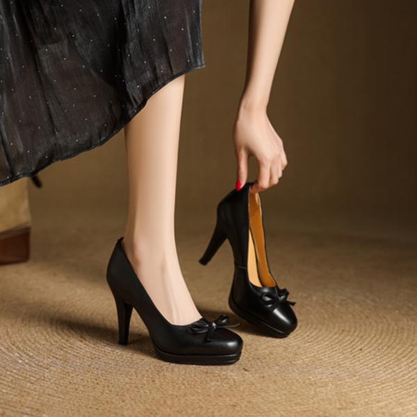 Handcrafted Genuine Leather Women's Shoes: Elegance, Quality, and Luxury Redefined(EcqiHY-7570)