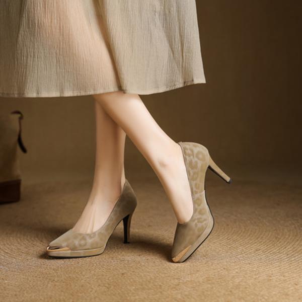 Luxurious Handcrafted Leather Women's Shoes - Timeless Elegance(EcqiHY-7579)