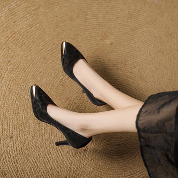 Luxurious Handcrafted Leather Women's Shoes - Timeless Elegance(EcqiHY-7579)