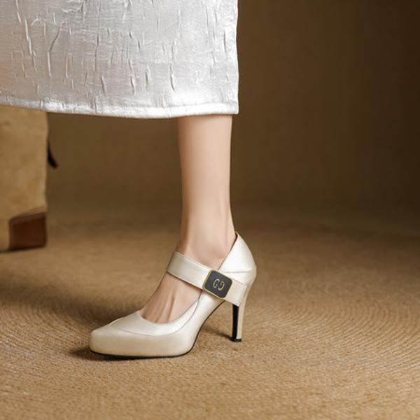 Handcrafted Genuine Leather Women's Shoes – Elegance Meets Luxury Quality(EcqiHY-7566)