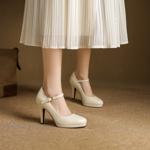 Elegant Handcrafted Leather Women’s Shoes - Luxury Craftsmanship Quality(EcqiHY-7568)