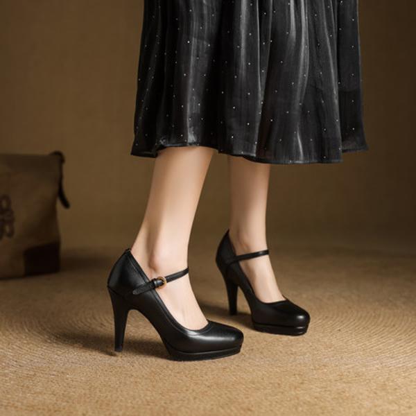 Elegant Handcrafted Leather Women’s Shoes - Luxury Craftsmanship Quality(EcqiHY-7568)