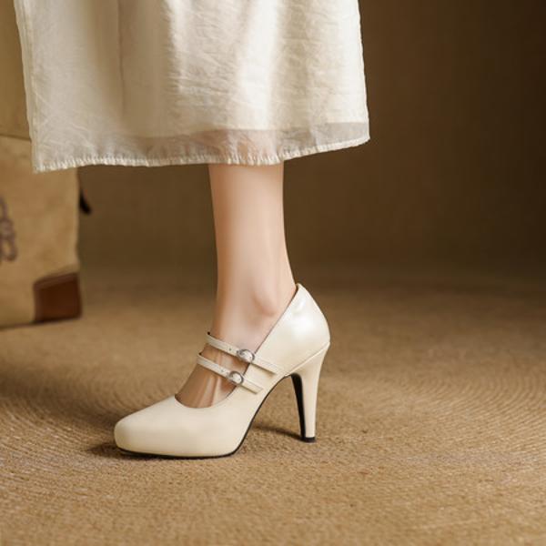 Handcrafted Luxe Genuine Leather Women's Shoes - Elegance Redefined(EcqiHY-7578)