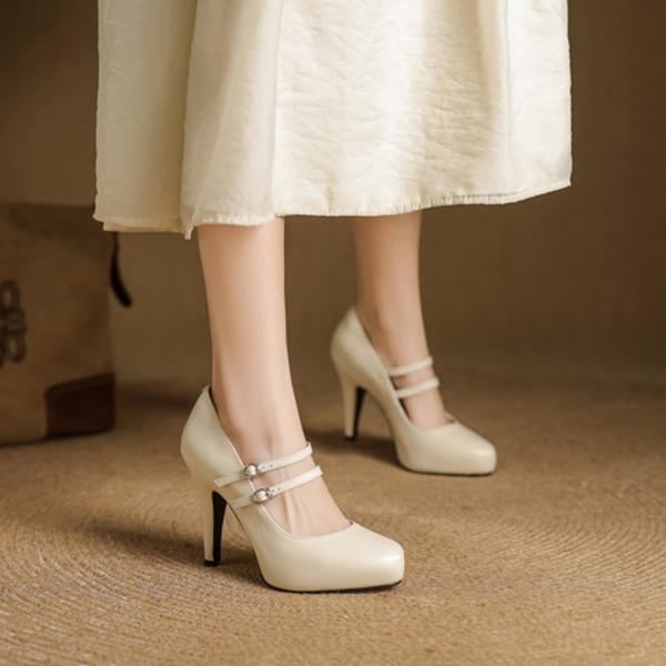 Handcrafted Luxe Genuine Leather Women's Shoes - Elegance Redefined(EcqiHY-7578)