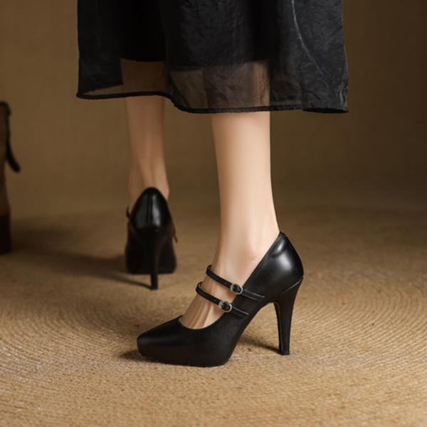 Handcrafted Luxe Genuine Leather Women's Shoes - Elegance Redefined(EcqiHY-7578)