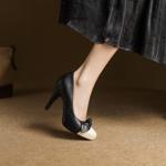 Luxurious Handcrafted Leather Women's Shoes, Elegant Quality(EcqiHY-7565)