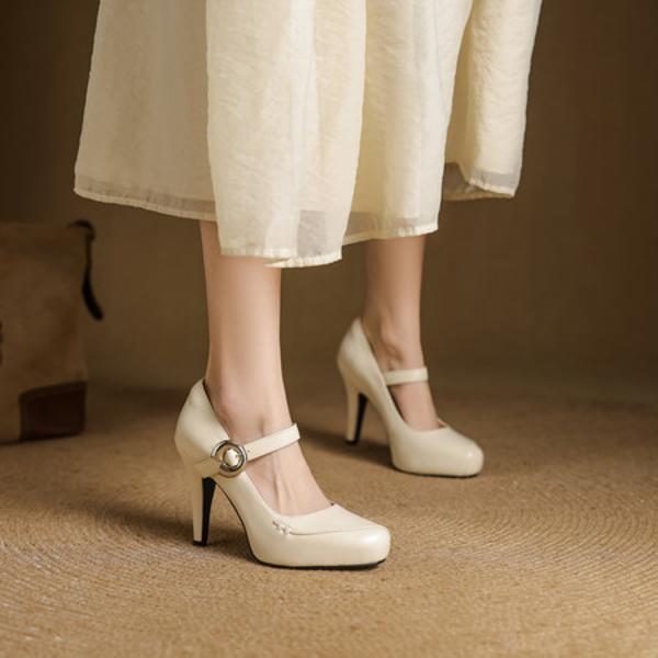 Handcrafted Leather Women's Shoes: Luxury, Elegance, and Artisan Craftsmanship(EcqiHY-7562)