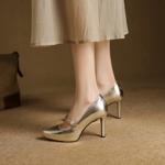 Elegant Handmade Leather Women's Shoes - Luxurious Craftsmanship(EcqiHY-7580)