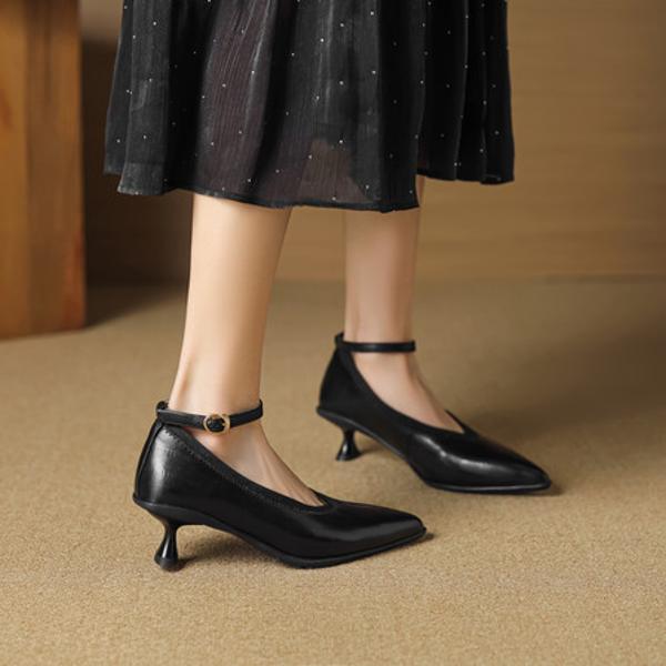 Handcrafted Luxury Leather Women’s Shoes: Elegance in Every Stitch(EcqiHL-7550)