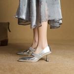 Luxury Handcrafted Genuine Leather Women's Shoes(EcqiHL-7590)